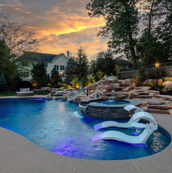 Ultimate backyard relaxation with a designer pool