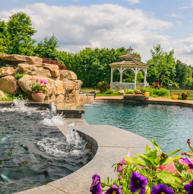 Serene backyard retreat with a high-end custom pool