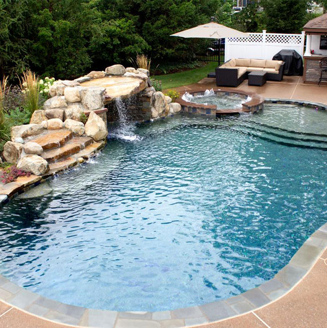 Elegant custom pool blending luxury and outdoor living