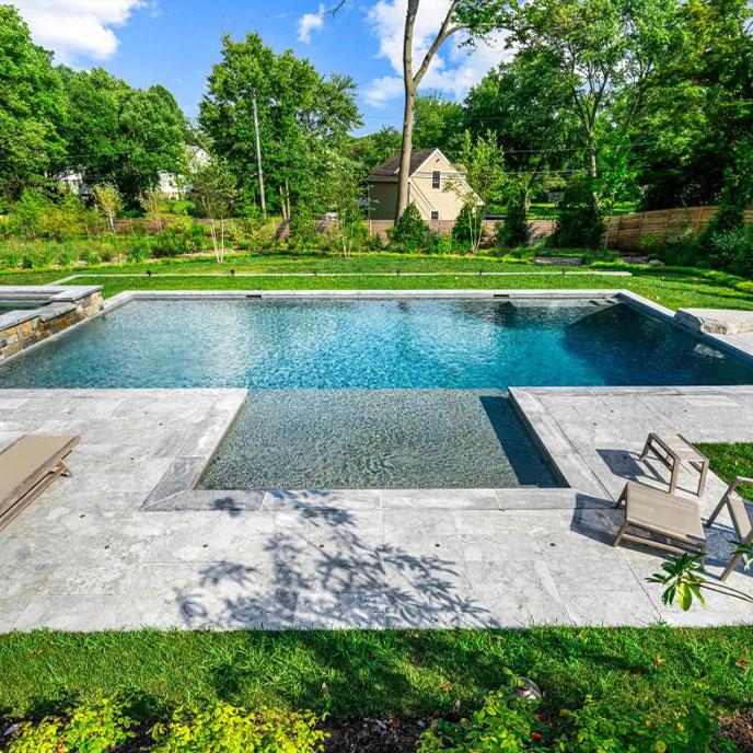 Serene backyard retreat with a high-end custom pool